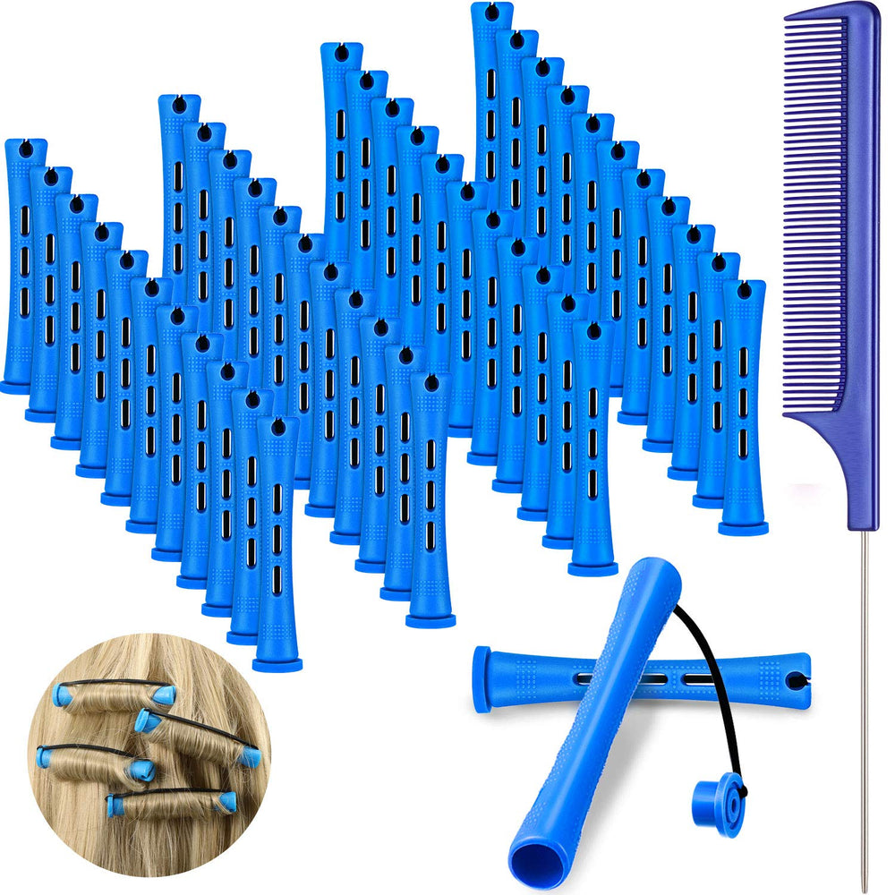 WILLBOND 48-piece short cold wave rods for quick at home curling
