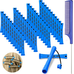 WILLBOND 48-piece short cold wave rods for quick at home curling