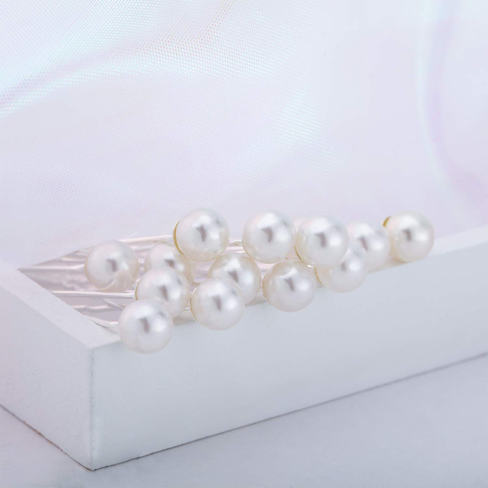 Bridal hair accessory set adds charm to updos and photos.