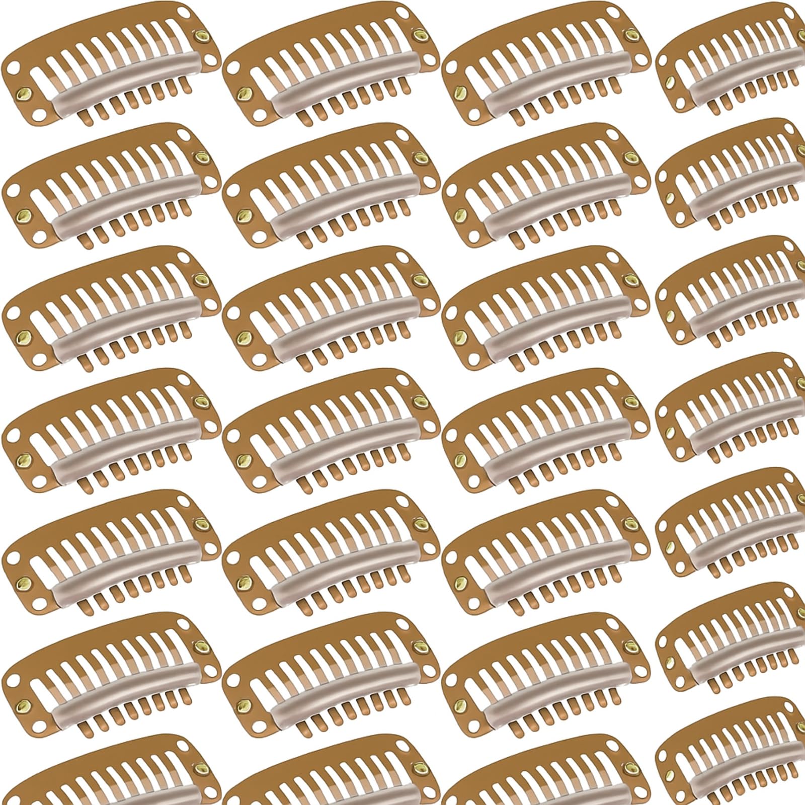 WILLBOND clips extensiones cabello 9 dientes para fijar peinados con suavidad.