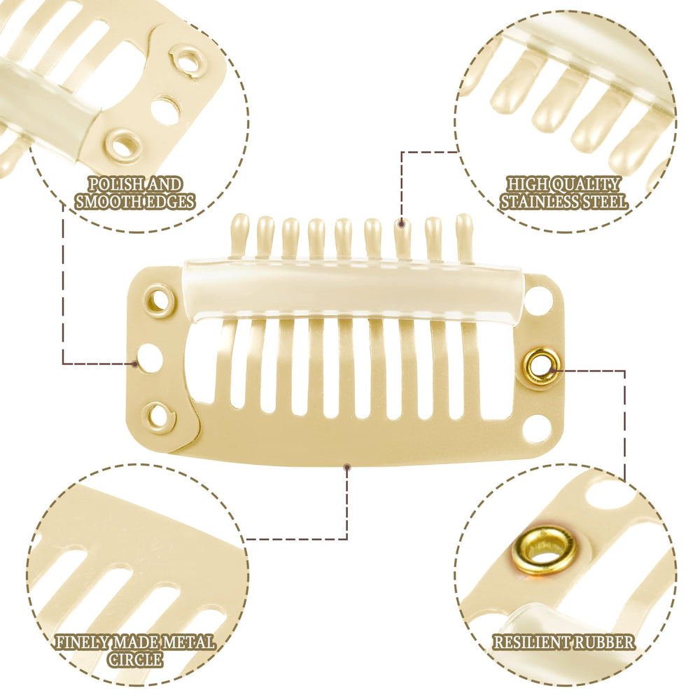 Clip WILLBOND de extensión de 3,2 x 1,6 cm para peinados