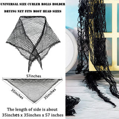 Willbond sleeping hair net in breathable mesh preserves styles while you rest