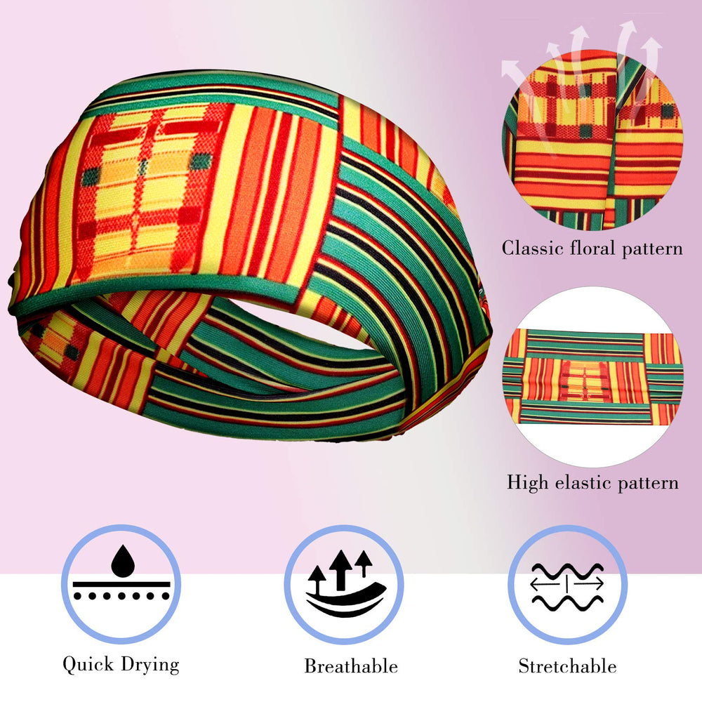 WILLBOND diadema africana boho, diseño vibrante para combinar con looks.