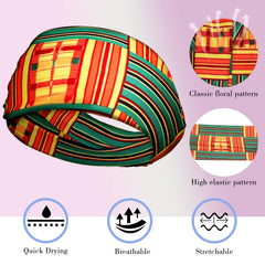 WILLBOND diadema africana boho, diseño vibrante para combinar con looks.