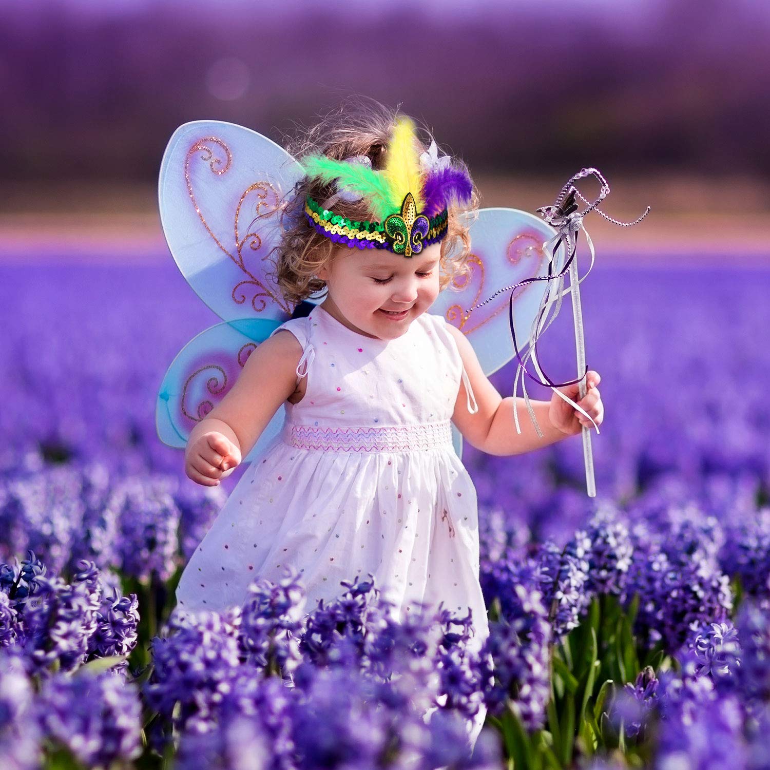Diadema WILLBOND Mardi Gras para fiestas y sesiones de foto, ideal para momentos memorables