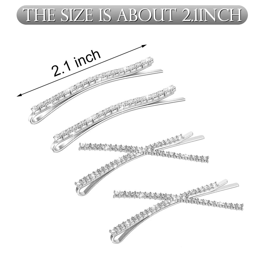 Willbond clip de pelo con diamantes brillantes, ideal para bodas y fiestas