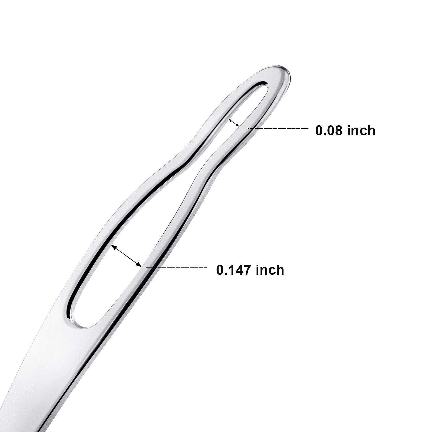 WILLBOND dreadlock interlocking tool in silver finish for versatile use