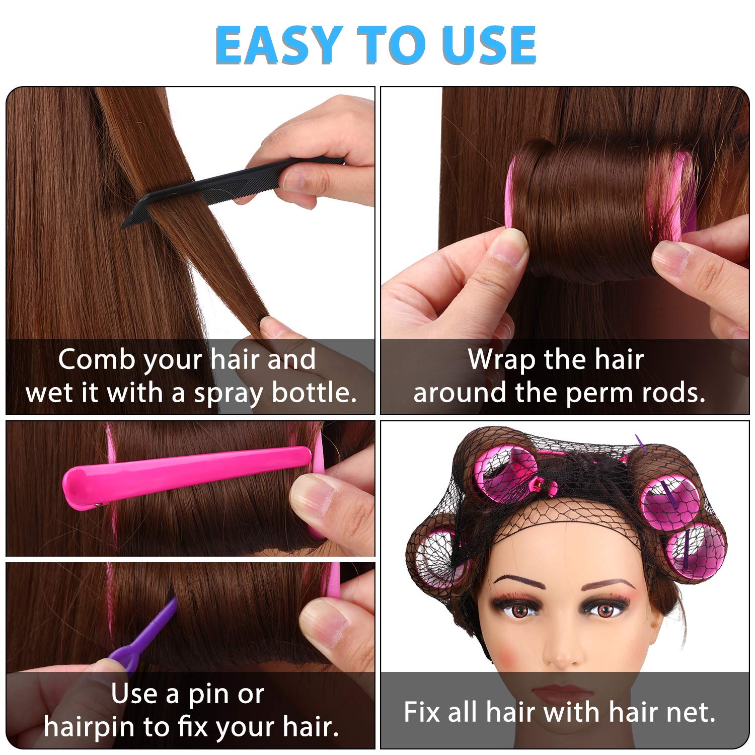 Willbond perforated breathable roller design promotes airflow during styling.