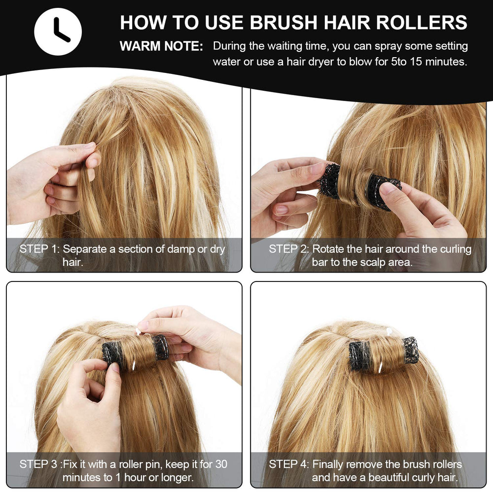 Willbond plastic roller pins secure rollers for steady styling