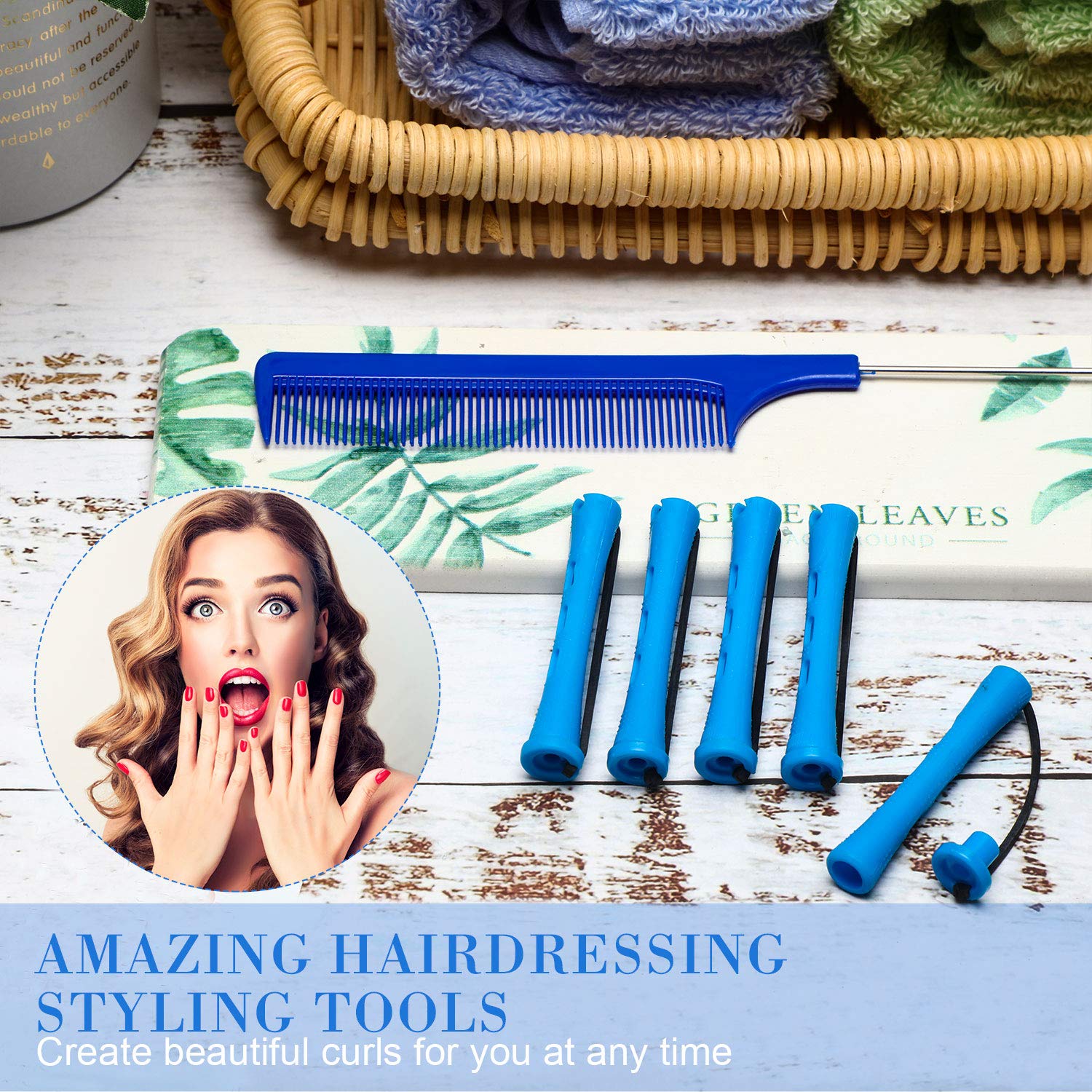 WILLBOND heatless and durable curling set for at home styling
