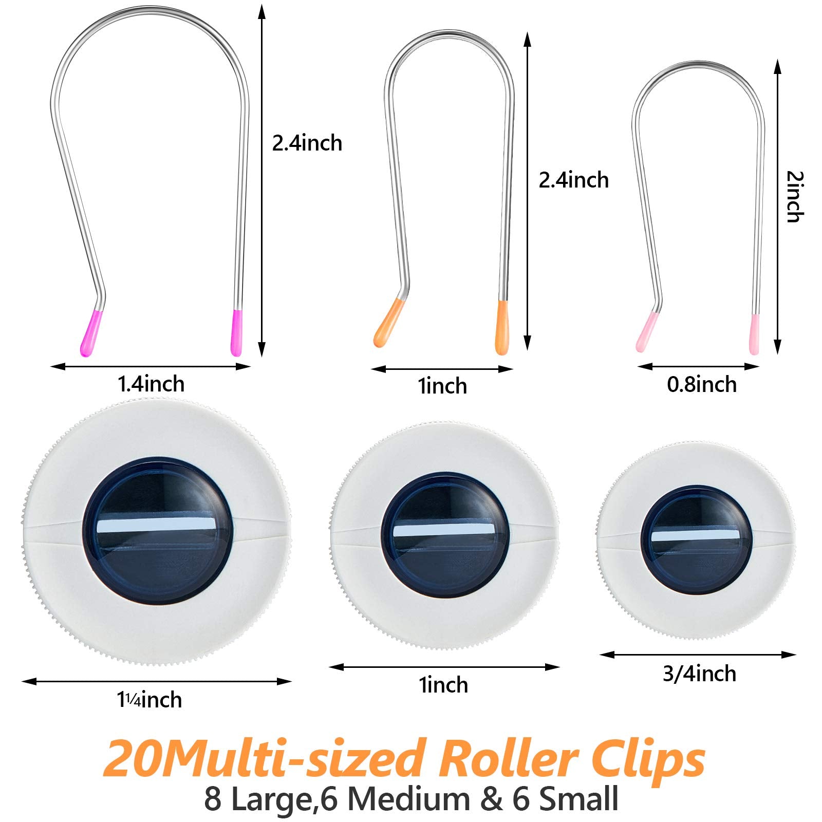 Willbond hot roller clips medium size ideal for versatile styling.