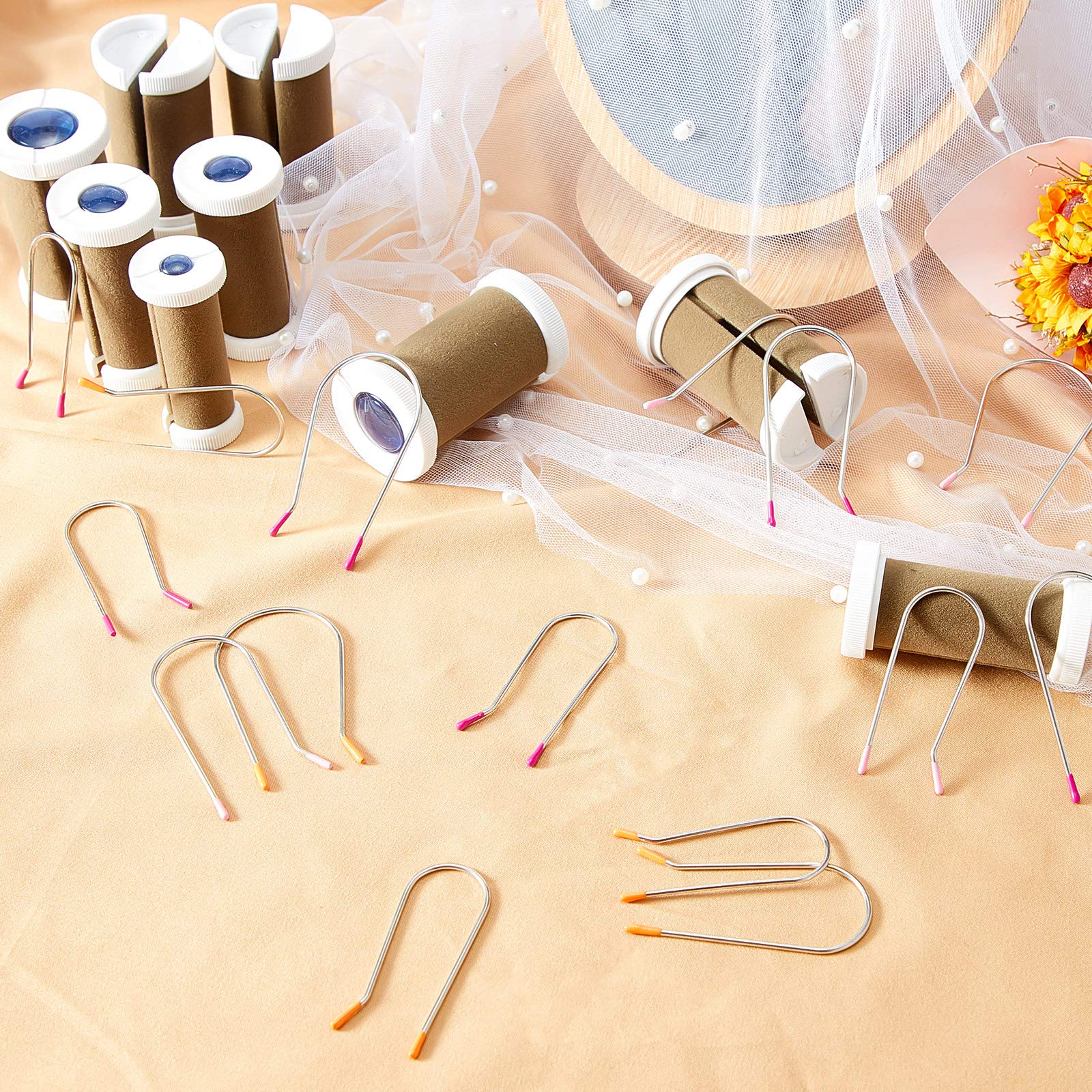 Willbond hot roller clips small size for delicate sections.