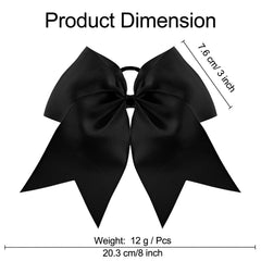 WILLBOND jumbo bow grosgrain ribbon close-up in black