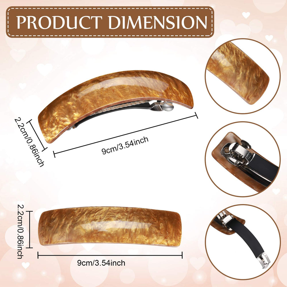 WillBond large barrettes close-up show thick hair grip and durable build.
