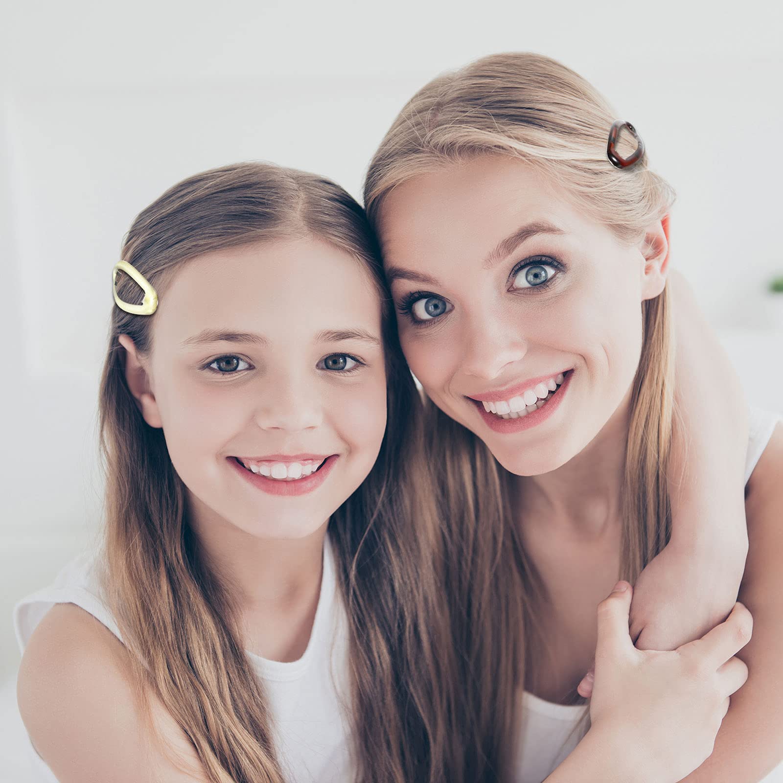 Willbond oval water-drop clip securing a thick ponytail.