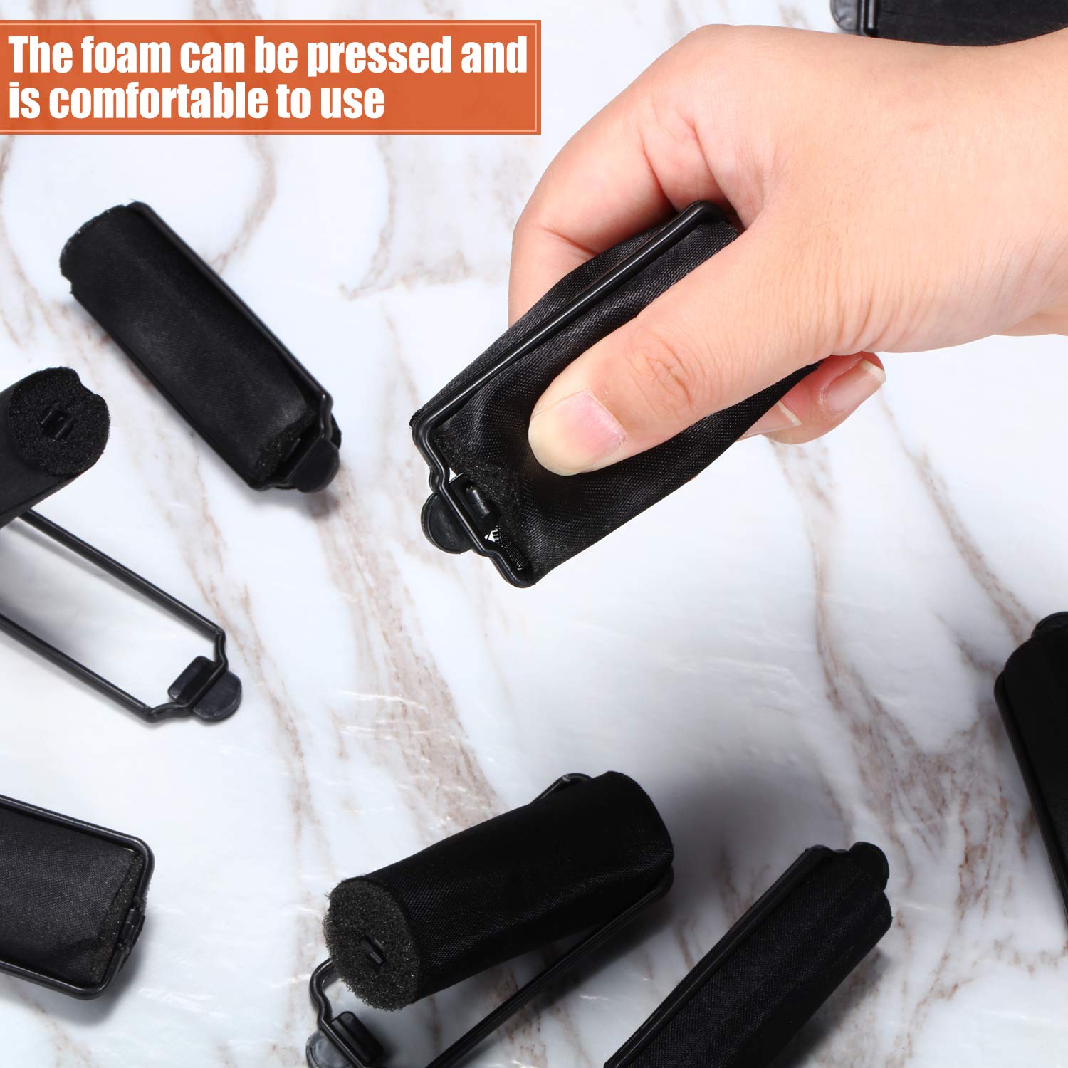 Willbond overnight curl tools satin rollers for lazy styling