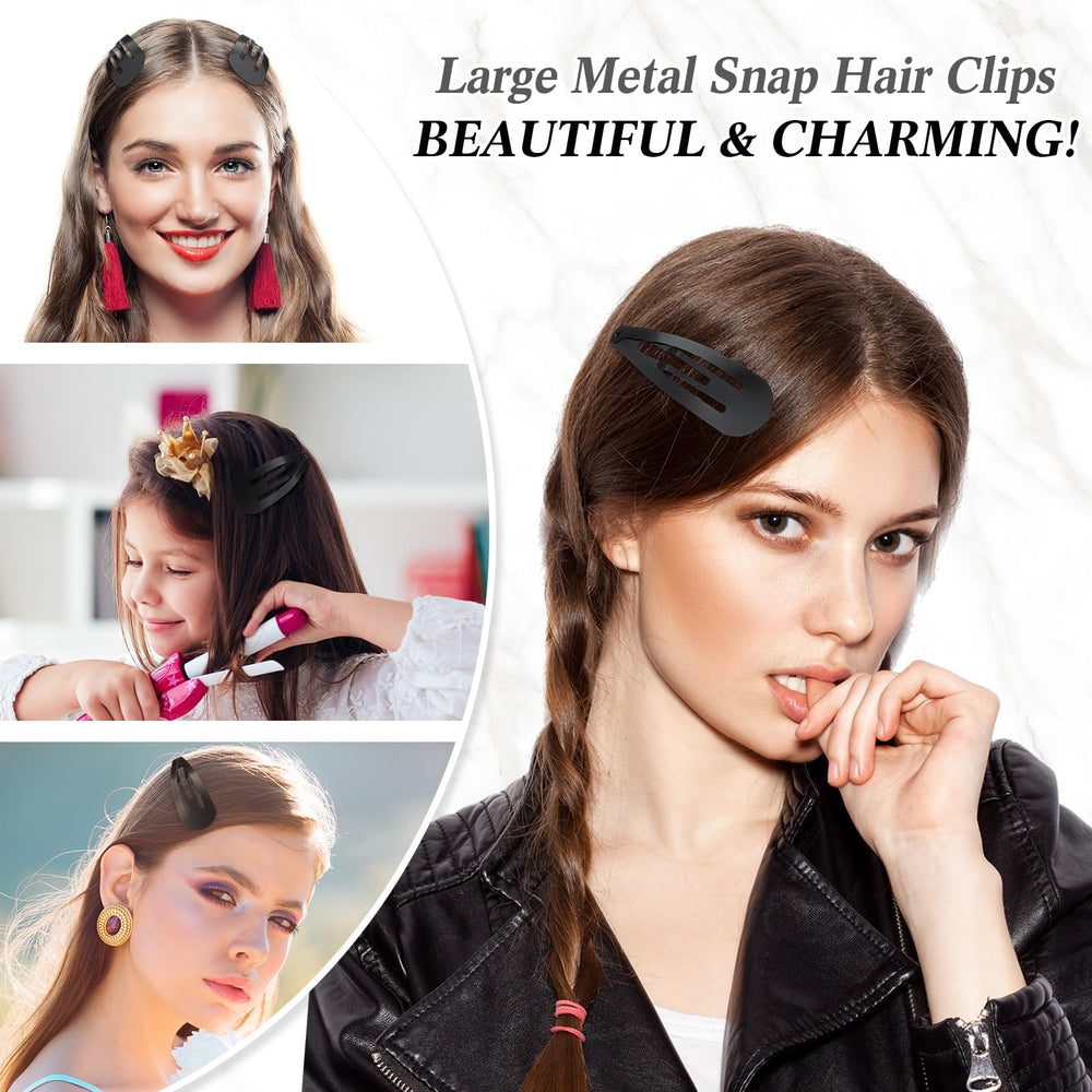 Willbond party-ready snap clip in black helps keep curls tidy.