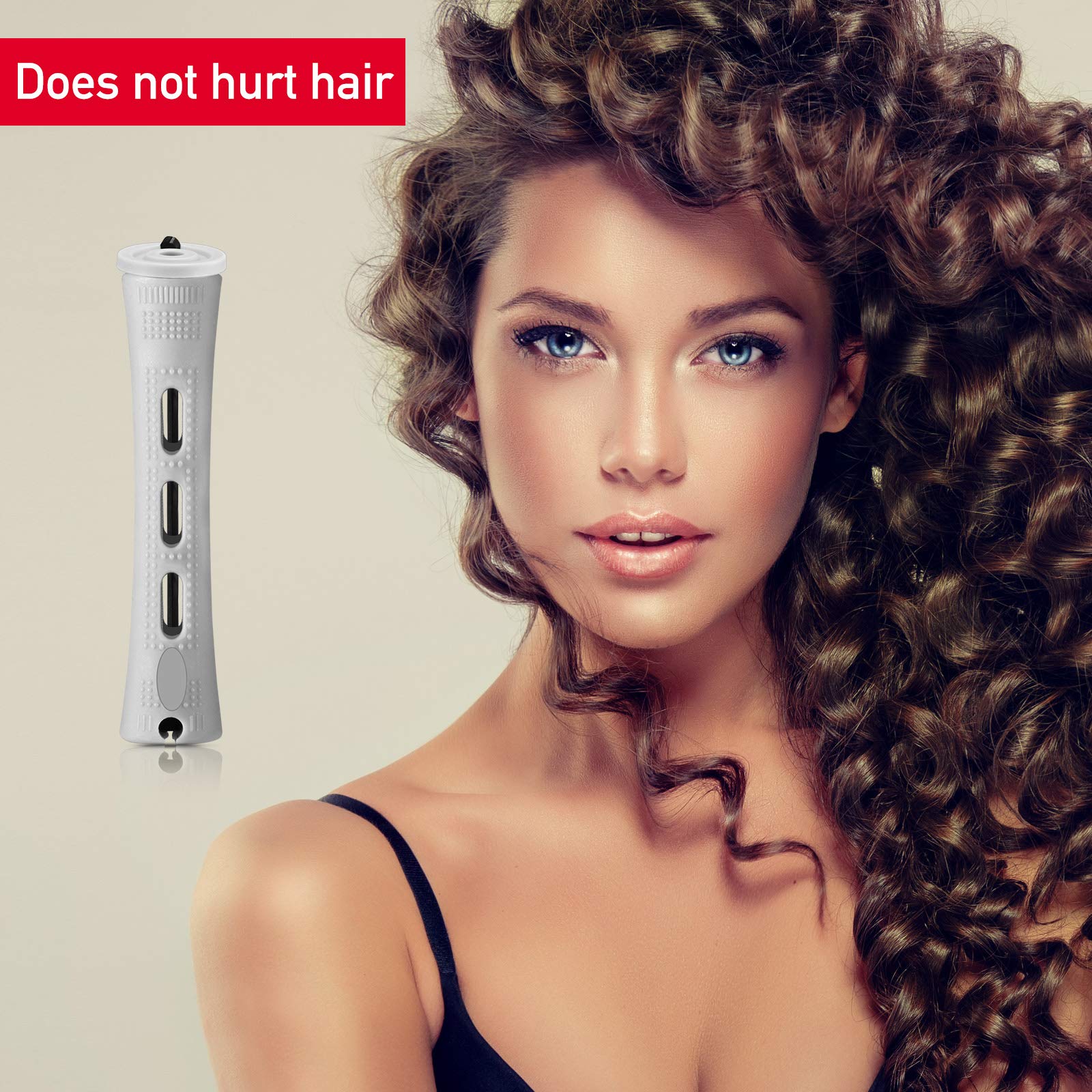 Willbond perm rod kit with easy wrap-and-fix method for quick curls