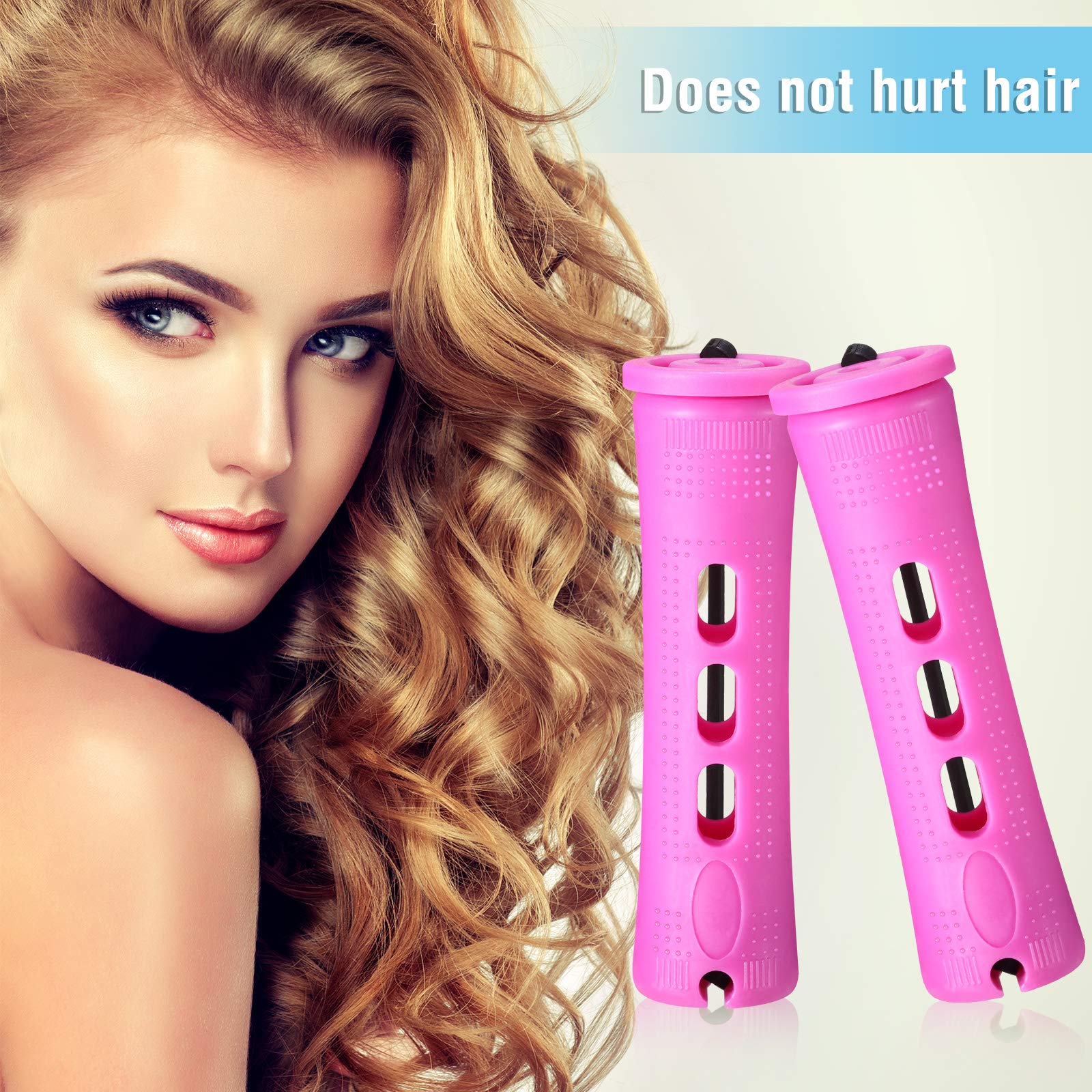 WILLBOND purple rods enable quick, salon-style waves.
