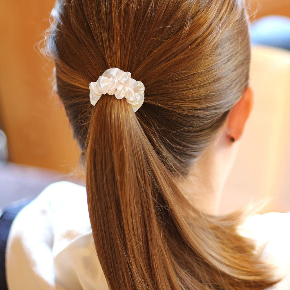 WILLBOND satin silk scrunchies brown offer subtle shine and hair-friendly grip.