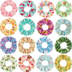 WILLBOND scrunchies unicorn pattern secure hair comfortably for daily ponytails