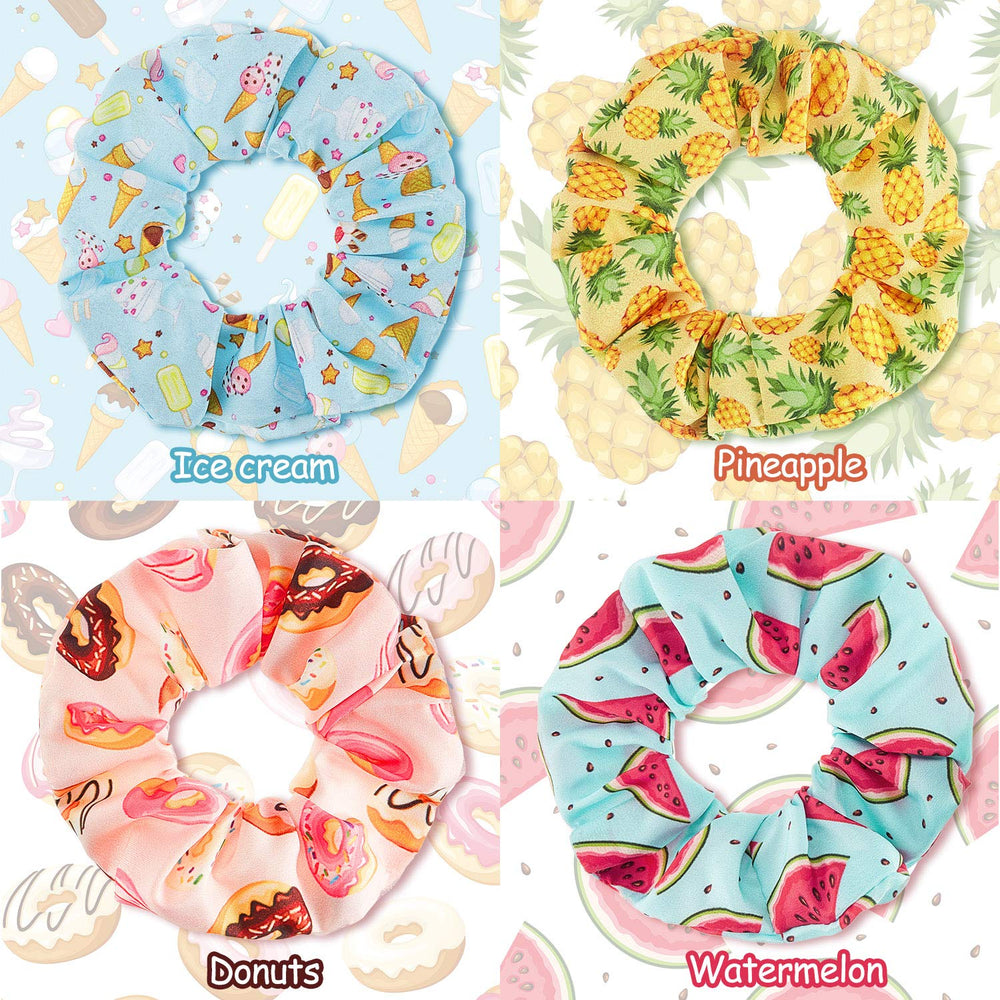 WILLBOND scrunchies watermelon owl pattern vibrant and comfortable for all-day wear