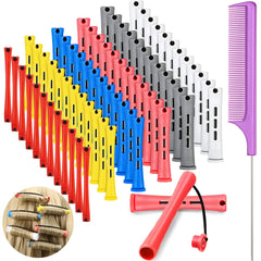 WILLBOND short perm rods in six colors for versatile curls.