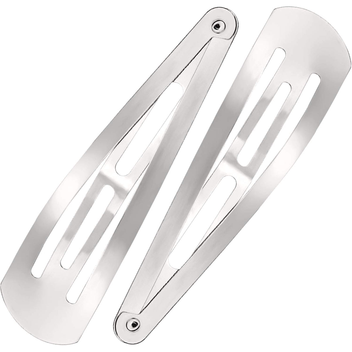 Willbond snap clip 3.1 inch silver pack, durable metal for daily styling.
