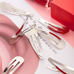 Willbond 3.1 inch silver snap clip on ponytail, holds hair firmly.