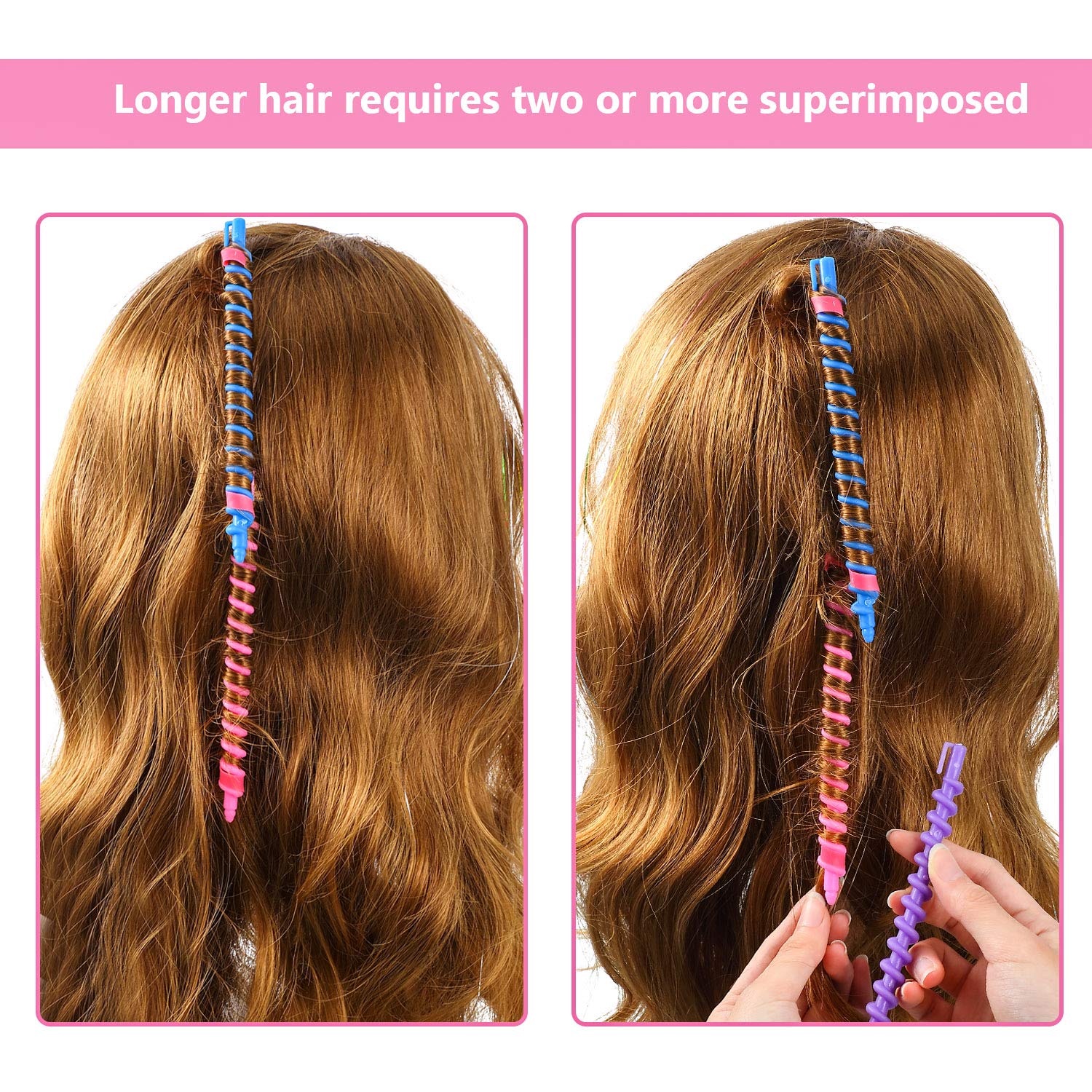 WILLBOND purple spiral perm rod color supports long-lasting waves