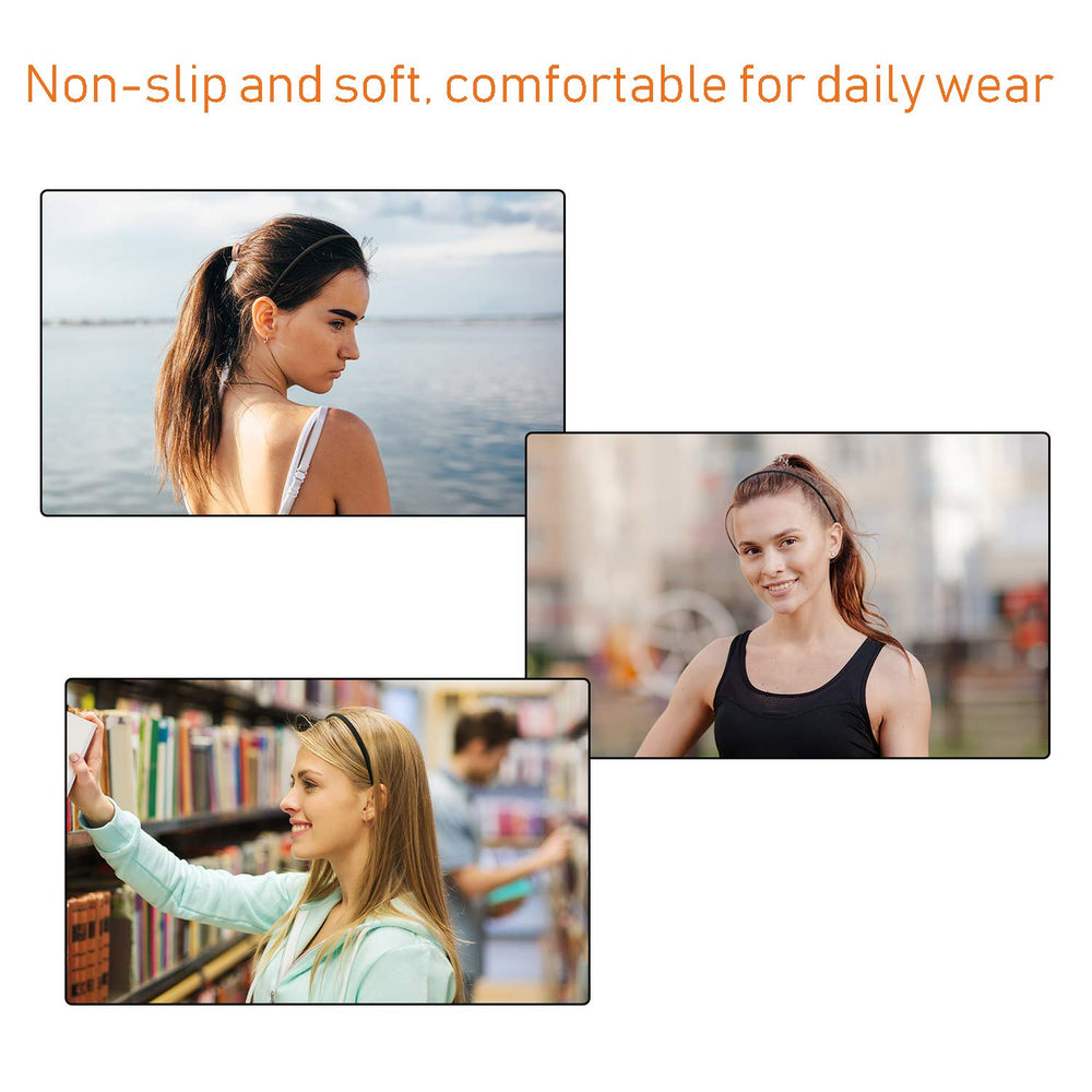 WILLBOND transparent headband with inner teeth for light, comfortable styling