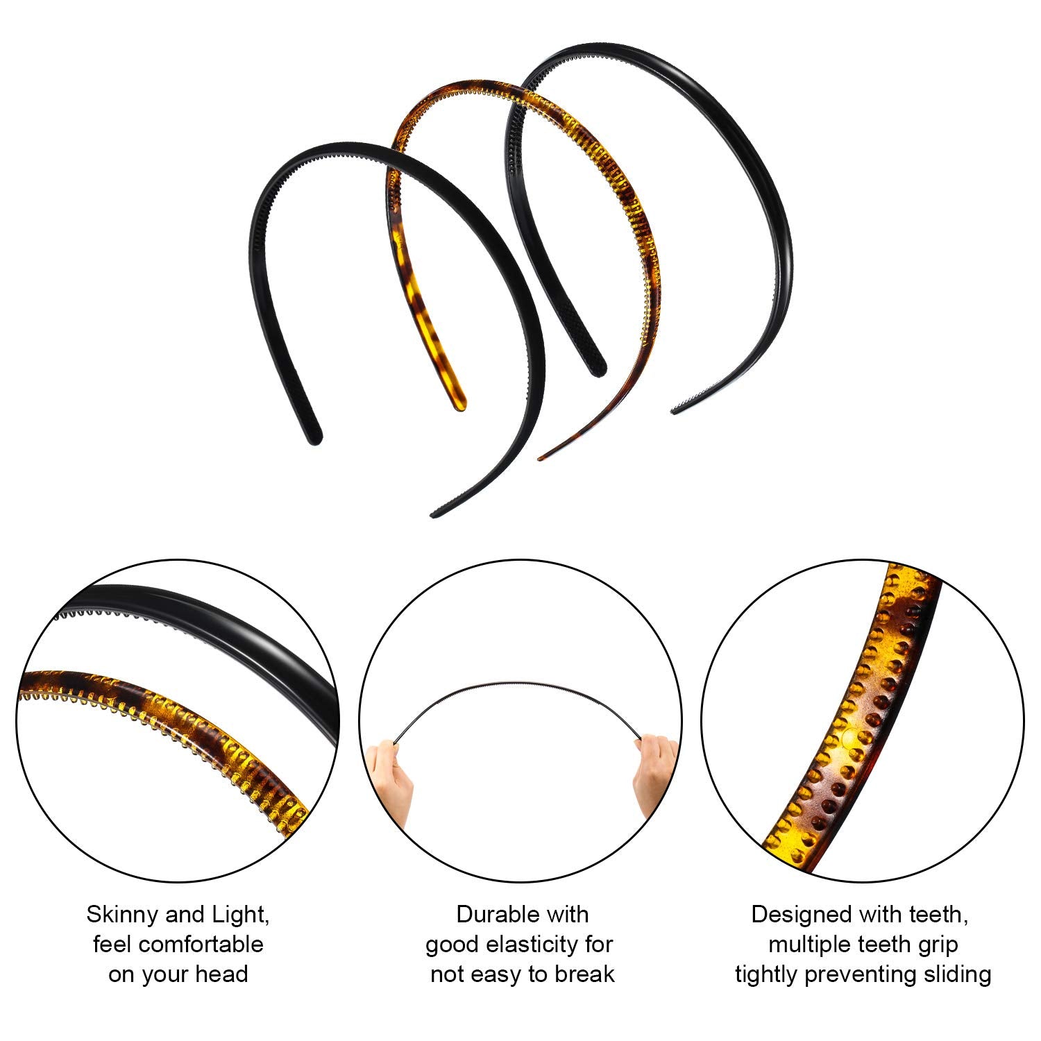 WILLBOND transparent headband flat lay, clean look with hair kept in place