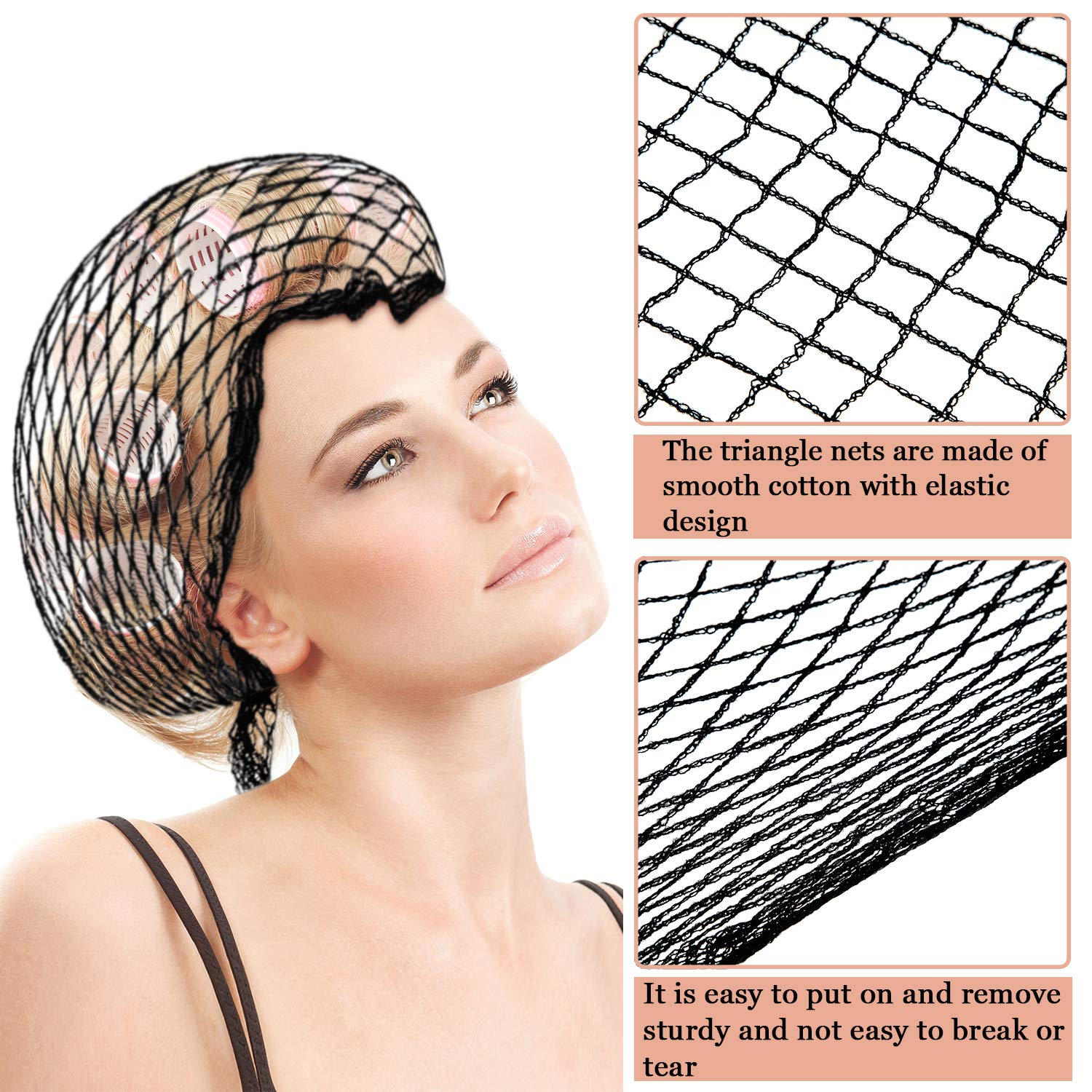 Willbond triangle hair net 35x35x57 inches fits most heads comfortably