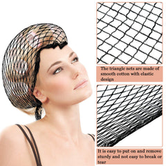 Willbond triangle hair net 35x35x57 inches fits most heads comfortably