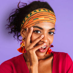 WillBond turbante para cabello africano estampado vibrante, ideal para conjuntos diarios.