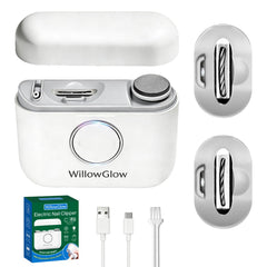 WillowGlow 3 in 1 electric nail clipper bundle for whole family