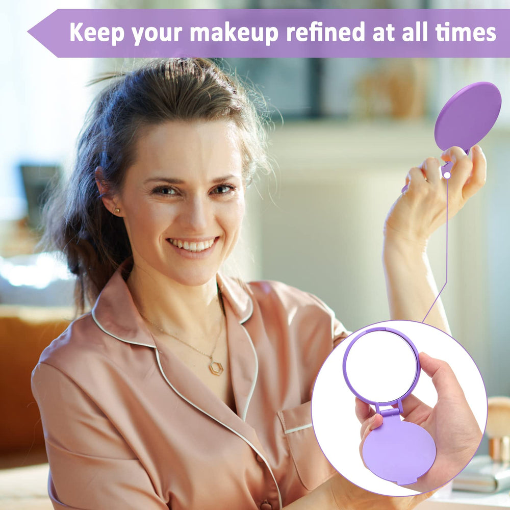 Windspeed black compact mirror for quick makeup checks.