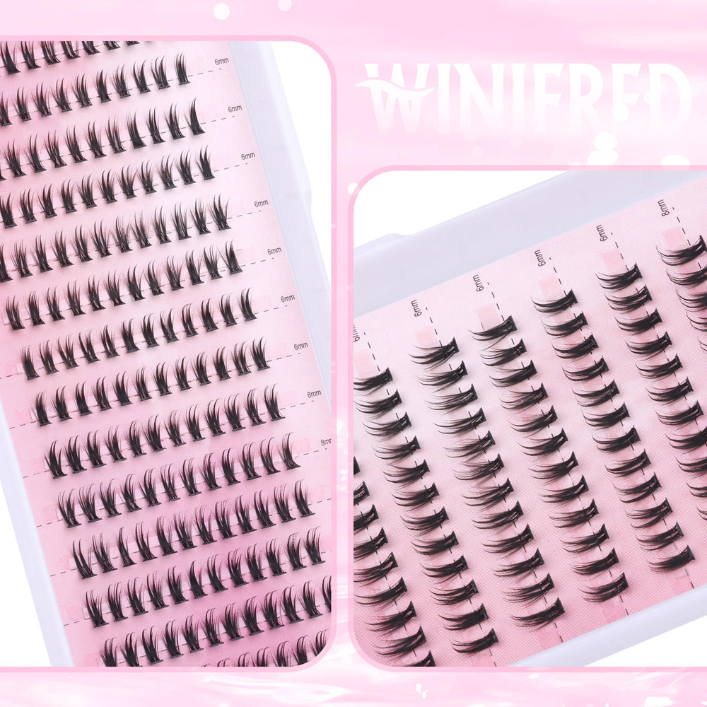 Cotton-band design on Winifred bottom lash clusters for comfortable wear
