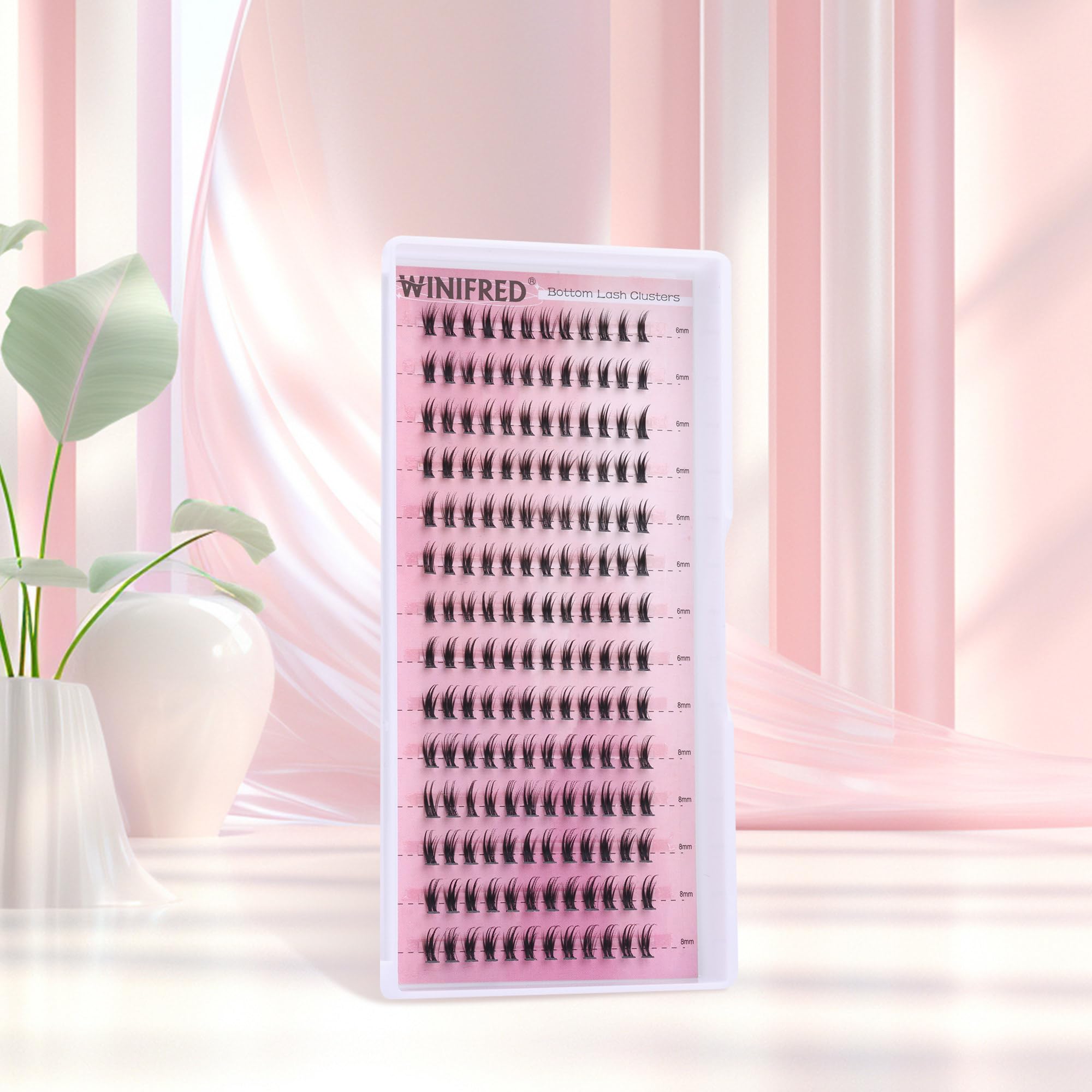 Reusable Winifred bottom lash clusters for multiple uses with proper care