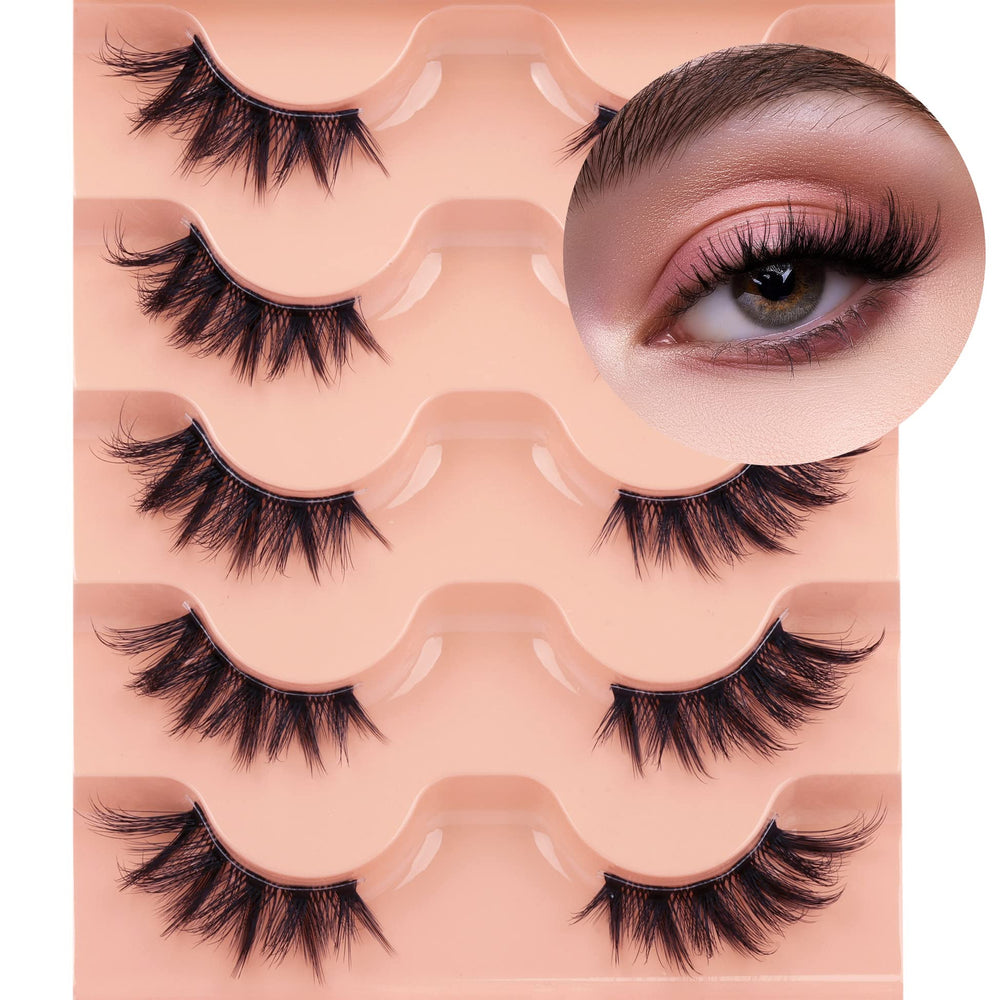 Winifred clear band wispy 16mm lashes deliver light, comfortable wear