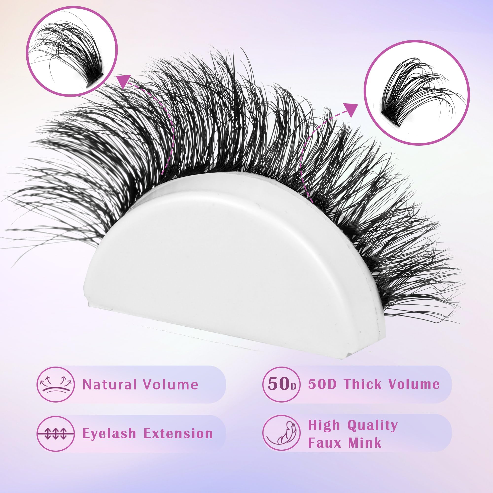 Winifred lash-tweezers for precise placement.