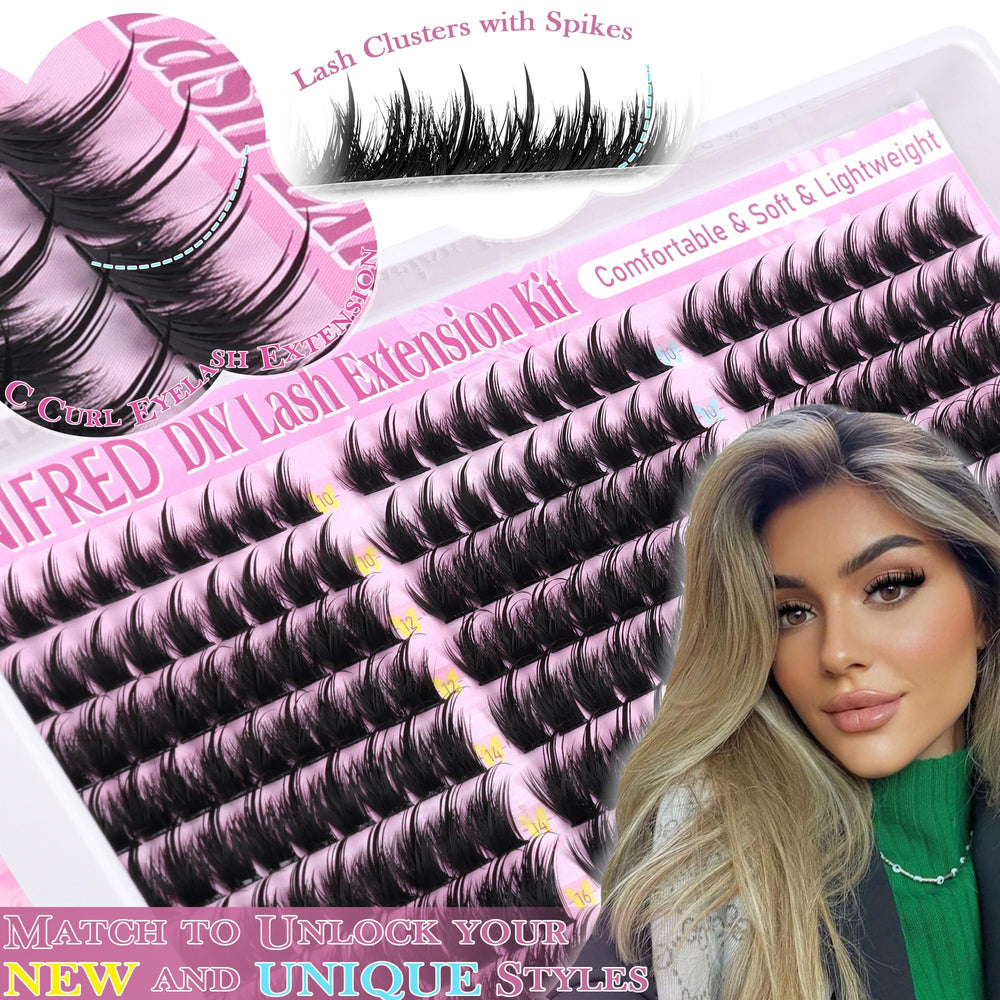 Winifred manga lash clusters with spikes for dramatic anime-inspired tips
