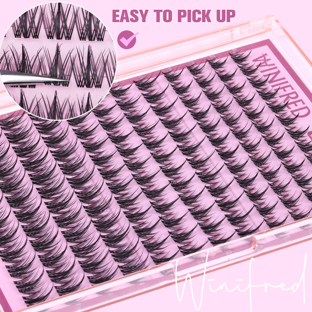 Winifred Manga Spiky Lash Clusters offer subtle edge.