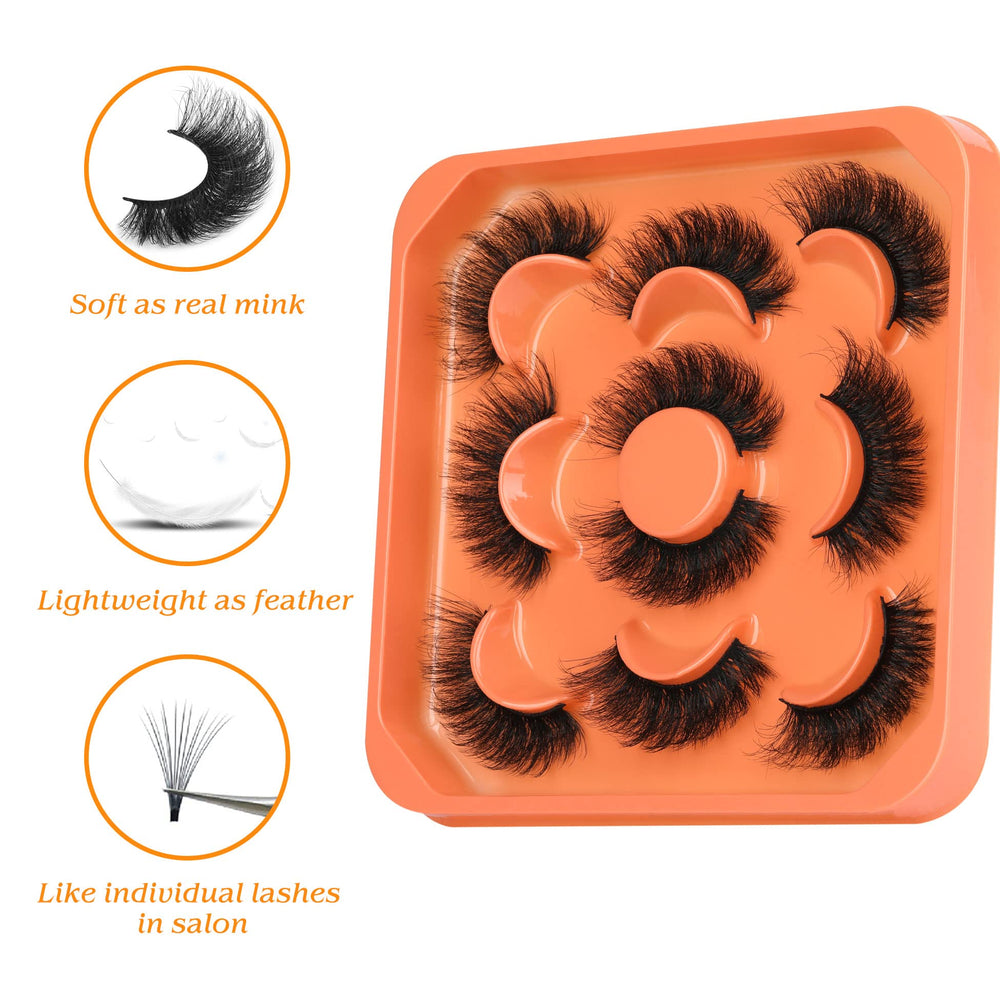 Winifred mink lashes cat-eye look with longer outer corners for lift.
