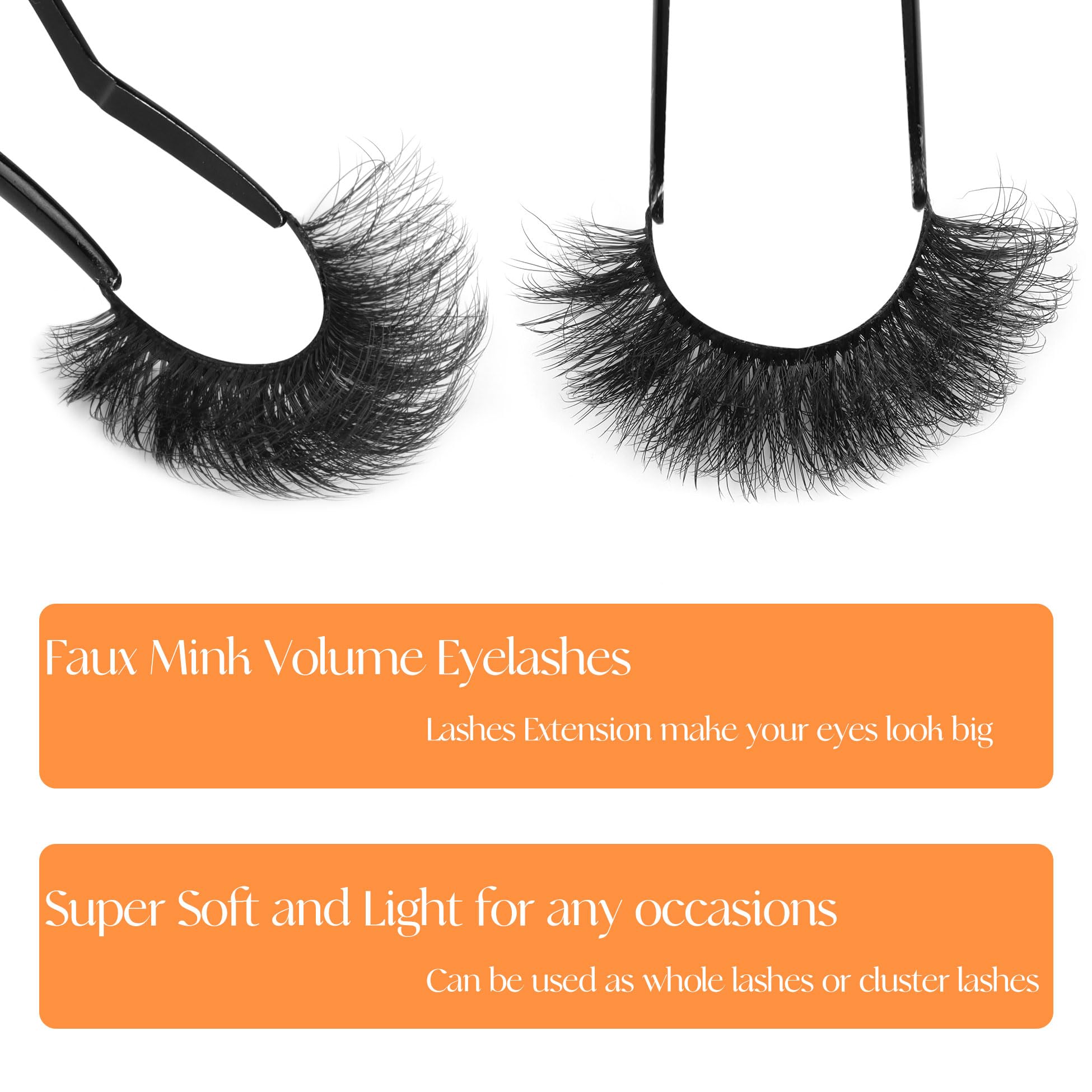 Winifred handmade vegan lashes suitable for daily wear and events.
