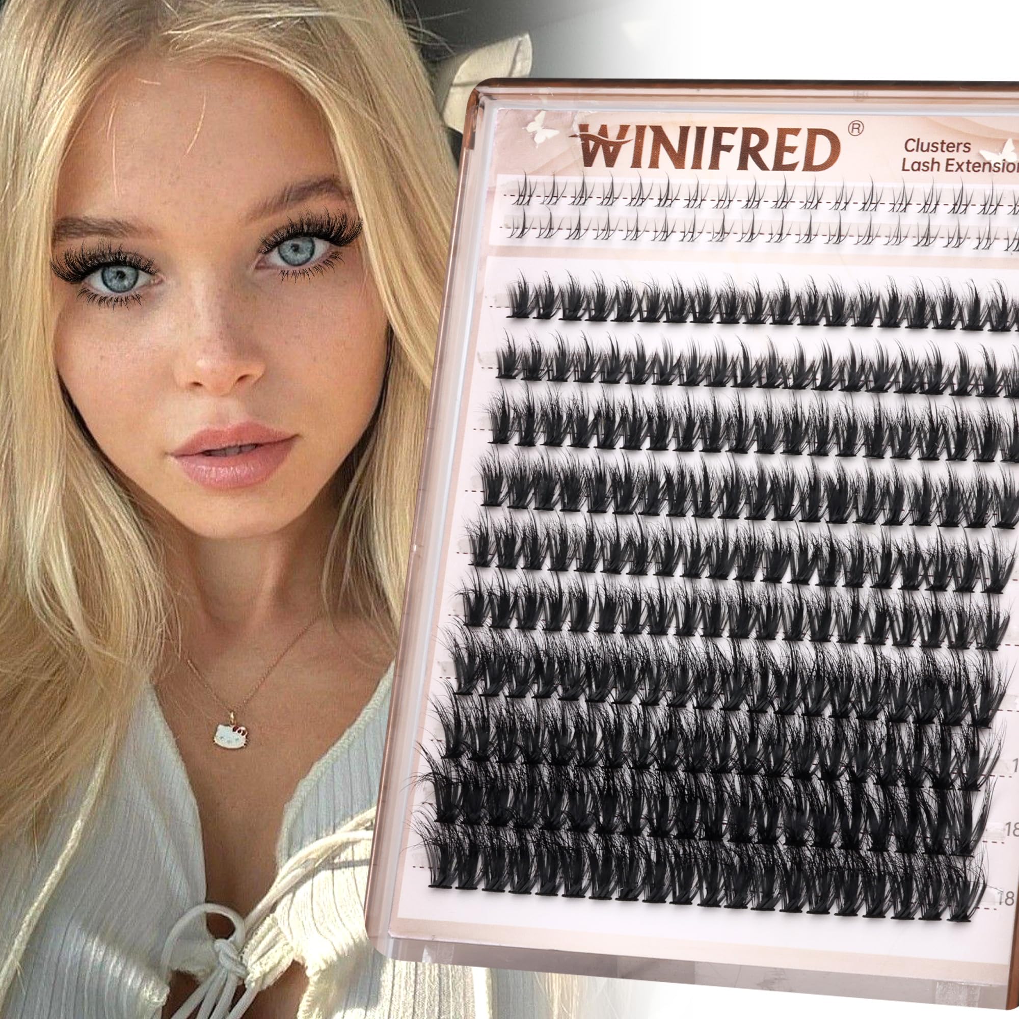 Winifred reusable lash clusters stay durable with proper care.