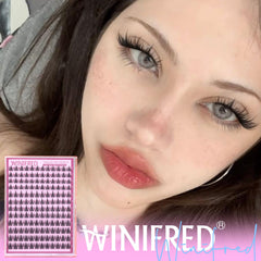 Winifred Wispy Anime Lash Clusters add light daily enhancement.