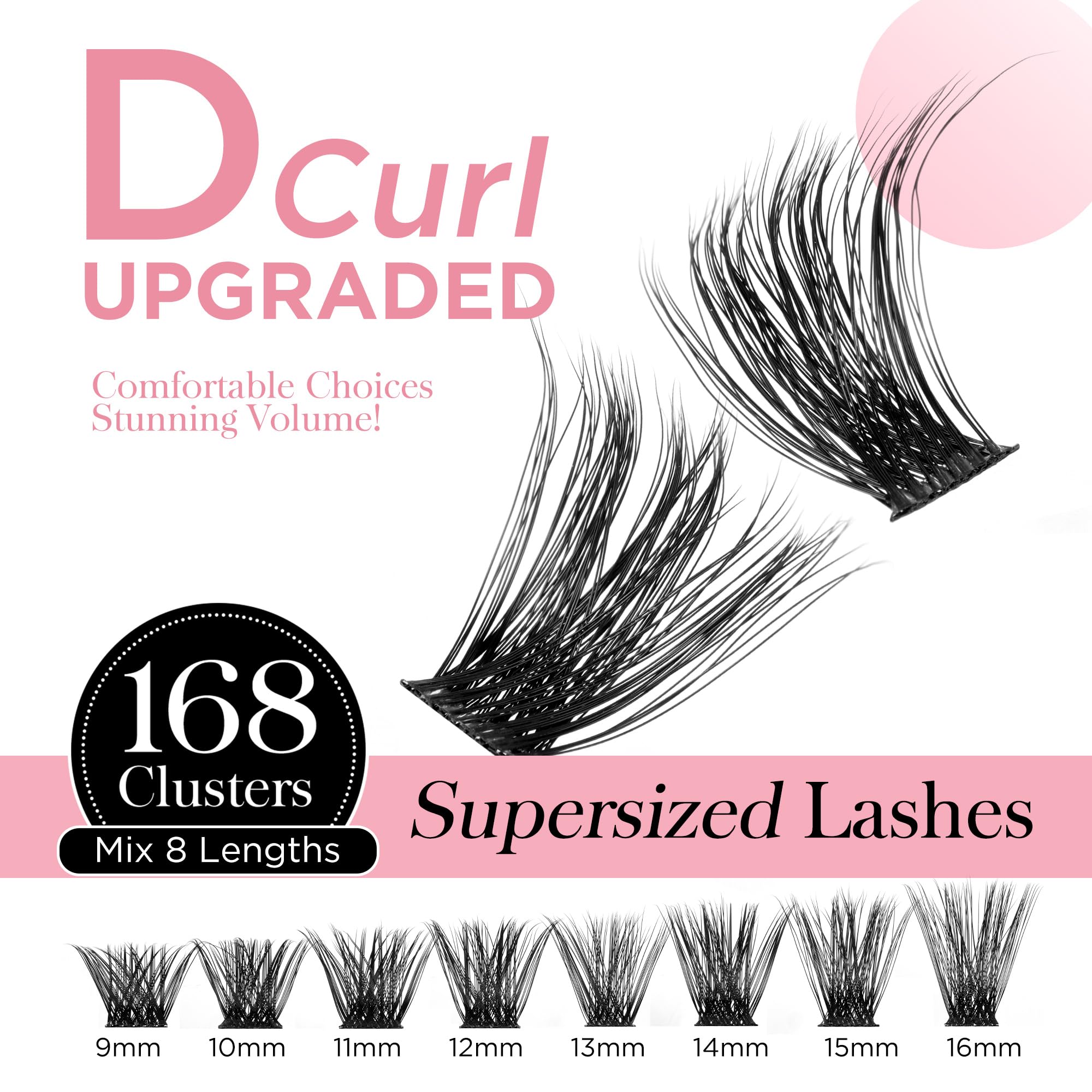 WINKGIGGLE 3D fluffy lash clusters deliver dramatic effect with easy 5-minute application.