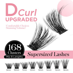 WINKGIGGLE 3D fluffy lash clusters deliver dramatic effect with easy 5-minute application.