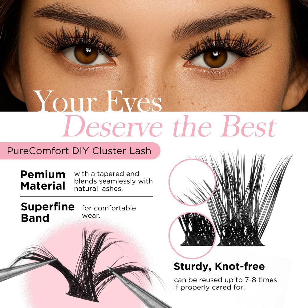 WINKGIGGLE 168pcs mixed lengths enables customizable volume across 9-16mm for any eye shape.